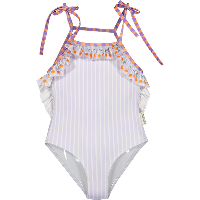 Lavander cherry swimsuit