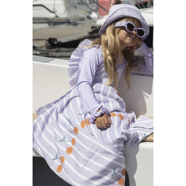 Lavander cherry large beach towel - Beach Towels - 3