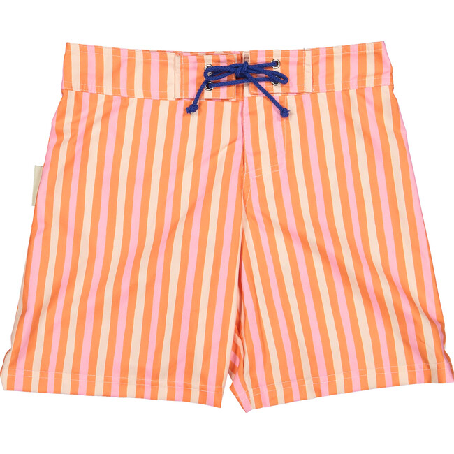 Beach stripes surfer swim shorts