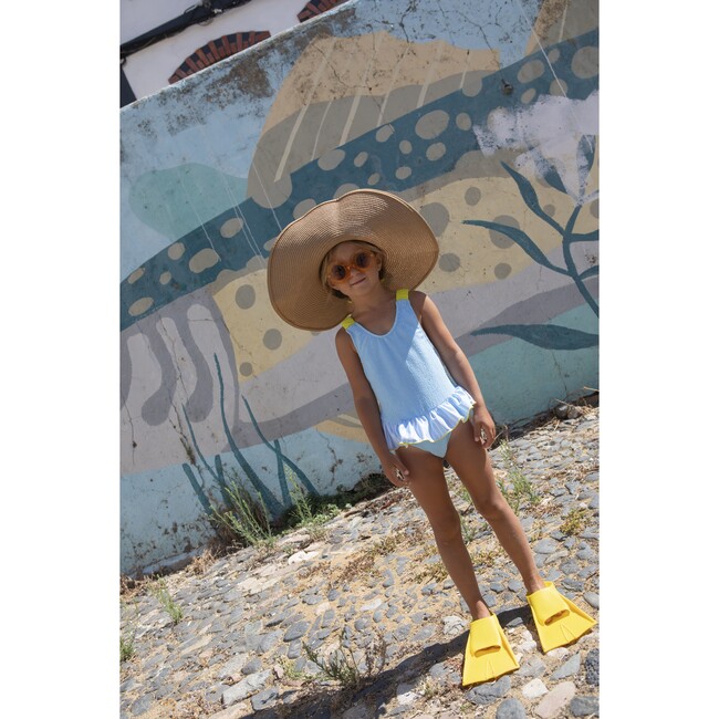 Sunny blue ruffle swimsuit - One Pieces - 7