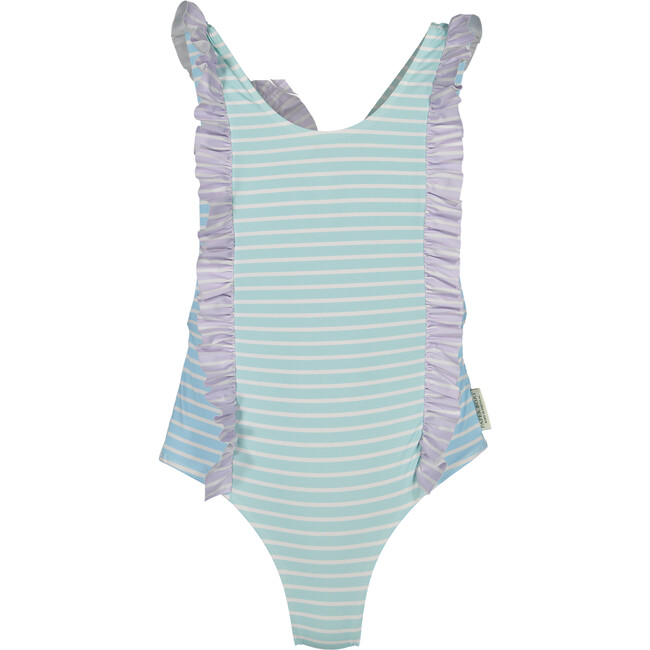 Pastel stripes swimsuit