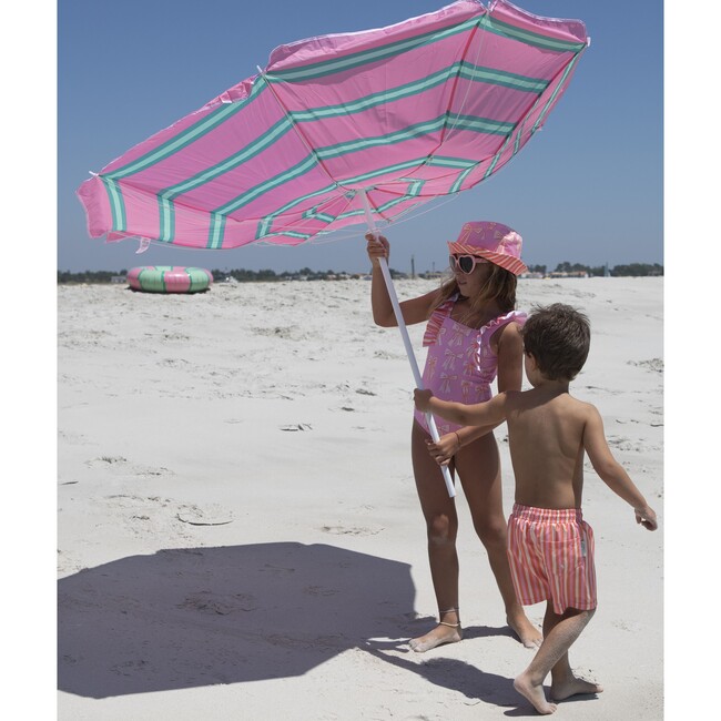 Beach stripes classic swim shorts - Swim Trunks - 5