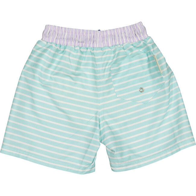 Pastel stripes classic swim shorts