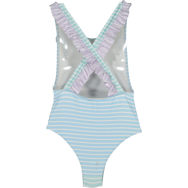 Pastel stripes swimsuit