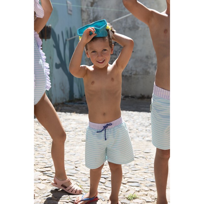 Pastel stripes classic swim shorts - Swim Trunks - 3