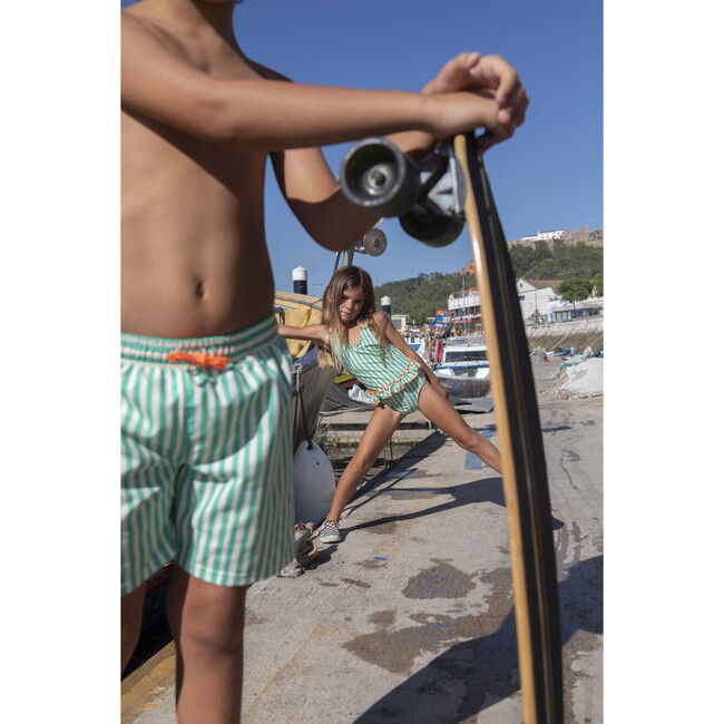 Pop stripes classic swim shorts - Swim Trunks - 4