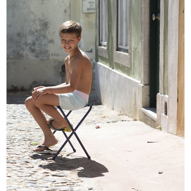 Pastel stripes surfer swim shorts - Swim Trunks - 5