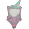 Minty waves asymmetric swimsuit - One Pieces - 3 - thumbnail