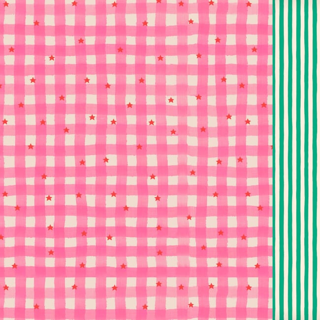 Gingham stars long sleeve swimsuit - One Pieces - 3