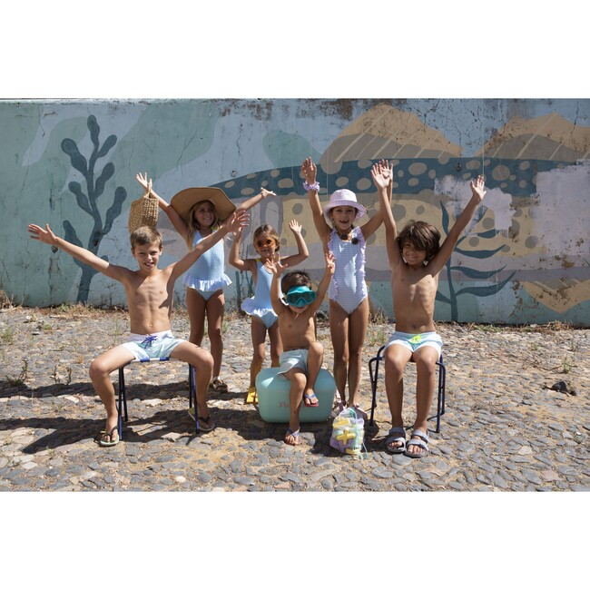 Sunny blue classic swim shorts - Swim Trunks - 7