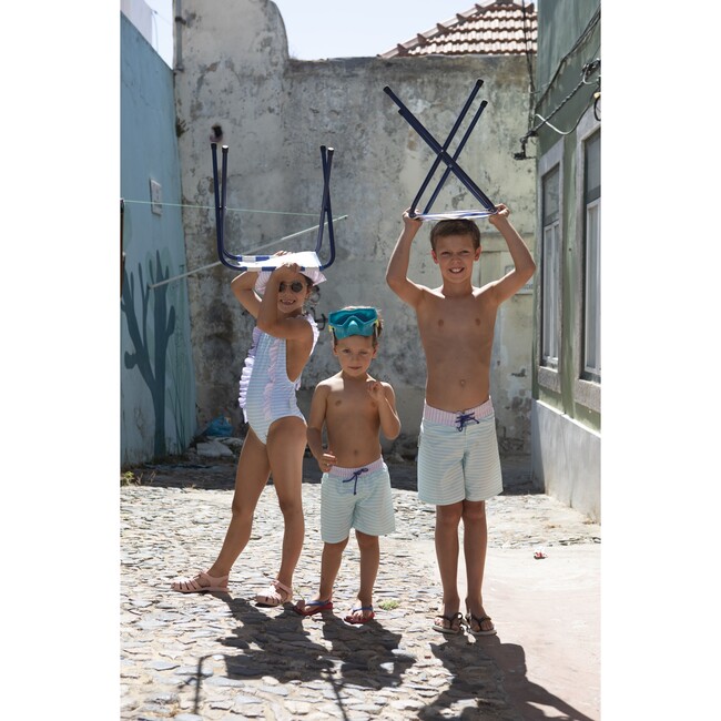 Pastel stripes surfer swim shorts - Swim Trunks - 6