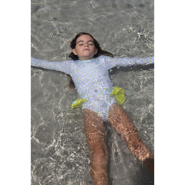 Candy animal dots long sleeve swimsuit - One Pieces - 5