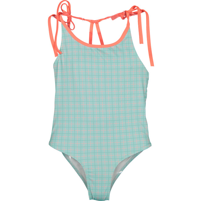 Gingham splash swimsuit