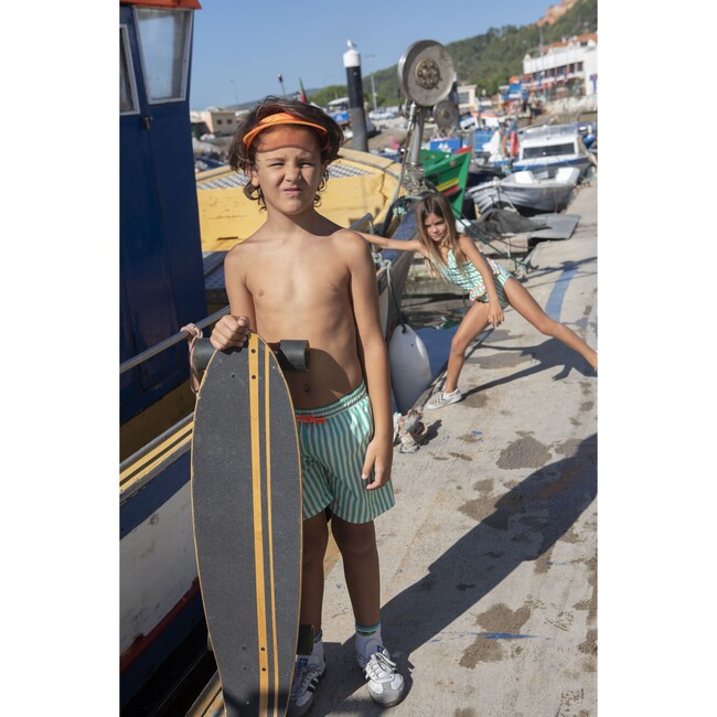 Pop stripes classic swim shorts - Swim Trunks - 5