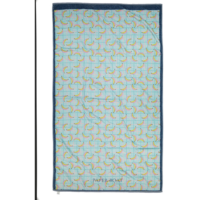 Banana splash large beach towel