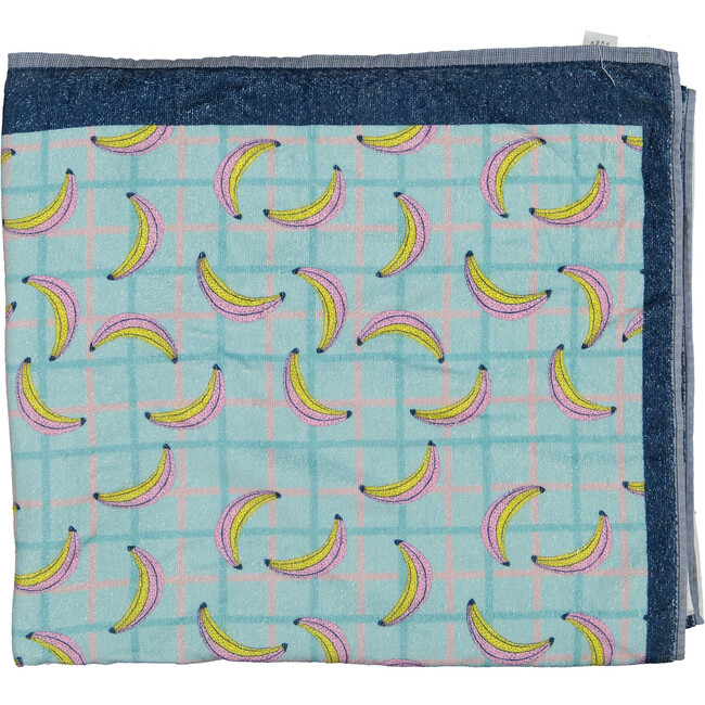 Banana splash large beach towel