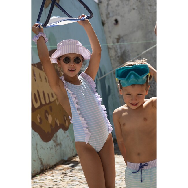 Pastel stripes swimsuit - One Pieces - 7