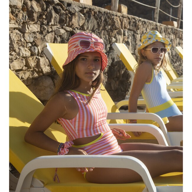 Beach stripes and bows bucket hat - Sun Hats - 6