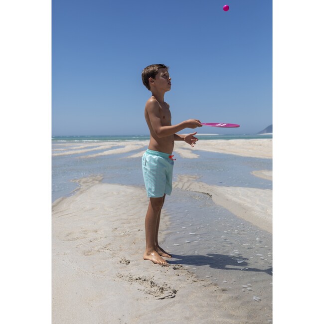 Gingham splash classic swim shorts - Swim Trunks - 6