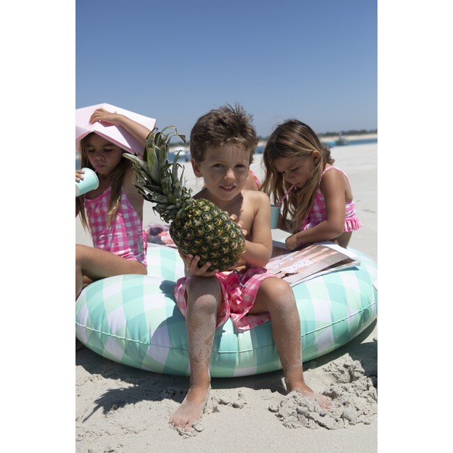 Gingham stars classic swim shorts - Swim Trunks - 7