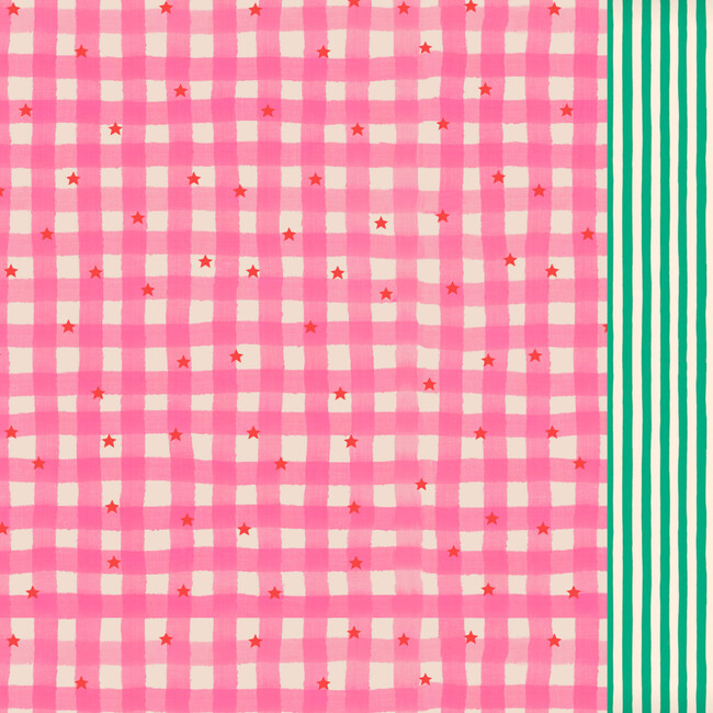 Gingham stars classic swim shorts - Swim Trunks - 8