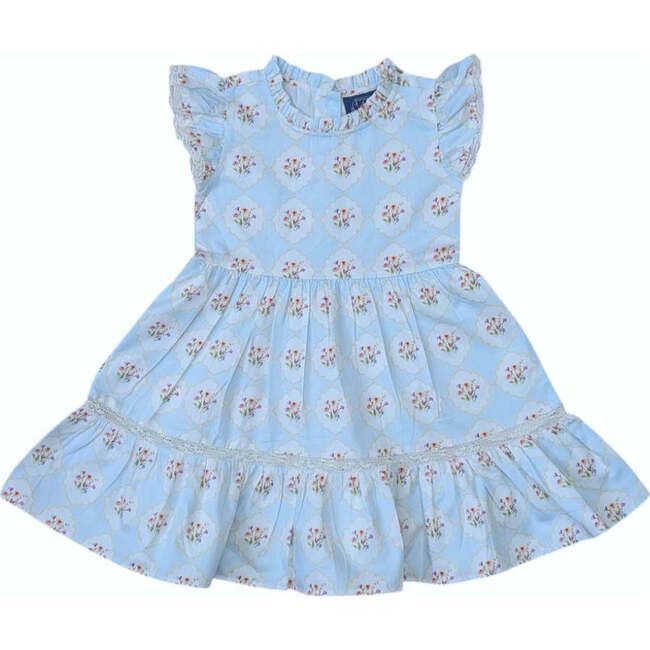 Garden Trellis Ruffle Dress