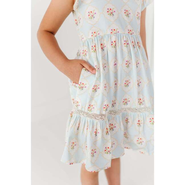 Garden Trellis Ruffle Dress - Dresses - 4
