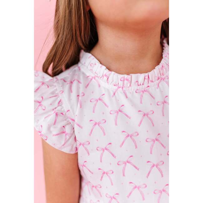 Blush Bows Ruffle Dress - Dresses - 3