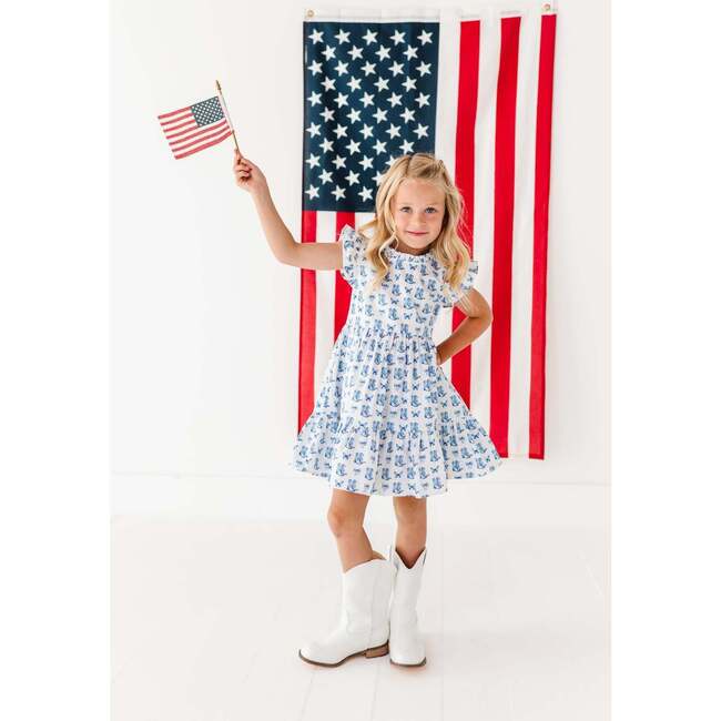 Blue Belle Ruffle Dress - Dresses - 3