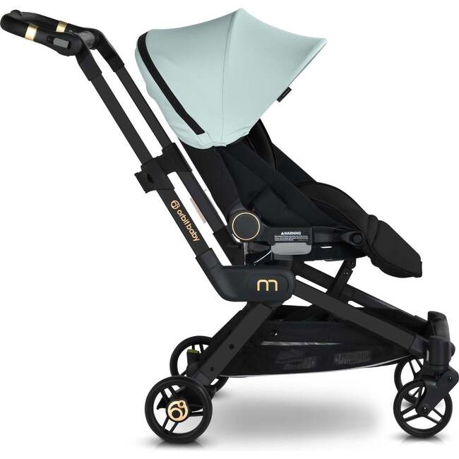 M+ Stroller, Black Luxe/Surf Spray - Single Strollers - 3