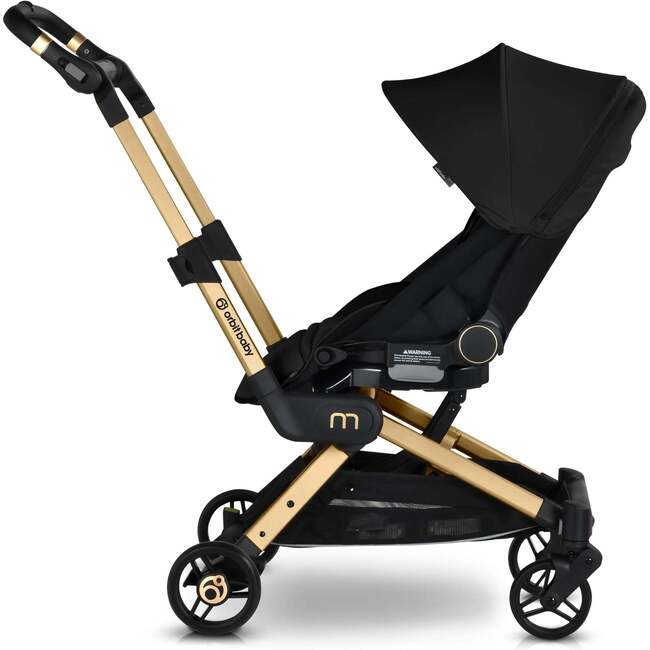 M+ Stroller, Gold/Black - Single Strollers - 3