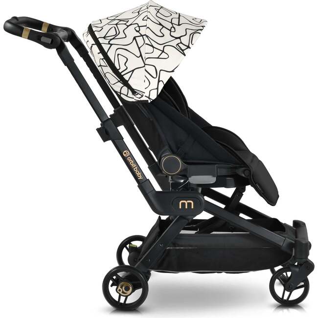 M+ Stroller, Black Luxe/Squiggle - Single Strollers - 3