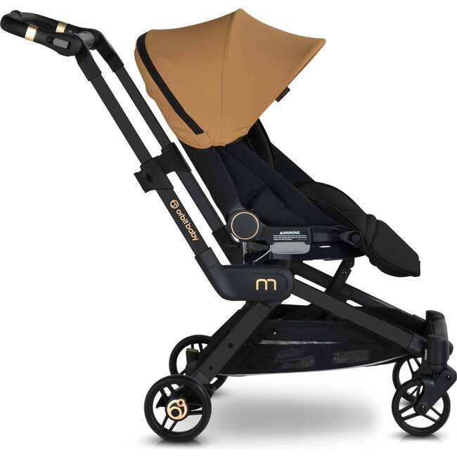 M+ Stroller, Black Luxe/Chestnut - Single Strollers - 4