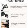 M+ Stroller, Black Luxe/Black - Single Strollers - 10 - thumbnail