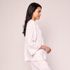 Olivia Wide Leg Pajama Set, Pink Stripe - Pajamas - 3