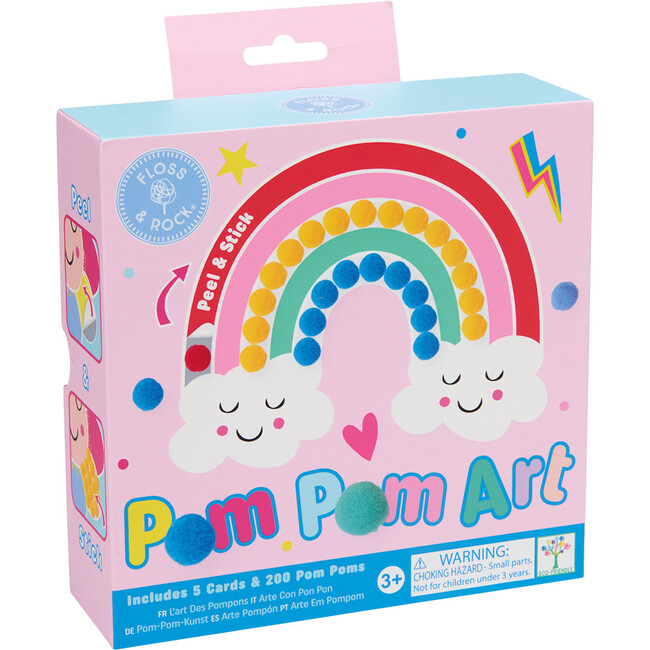 Rainbow Fairy Pom Pom Art