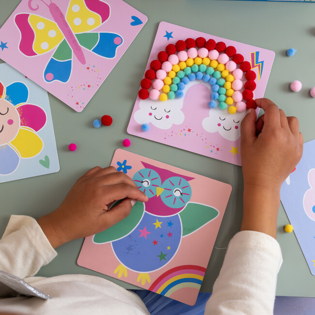 Rainbow Fairy Pom Pom Art