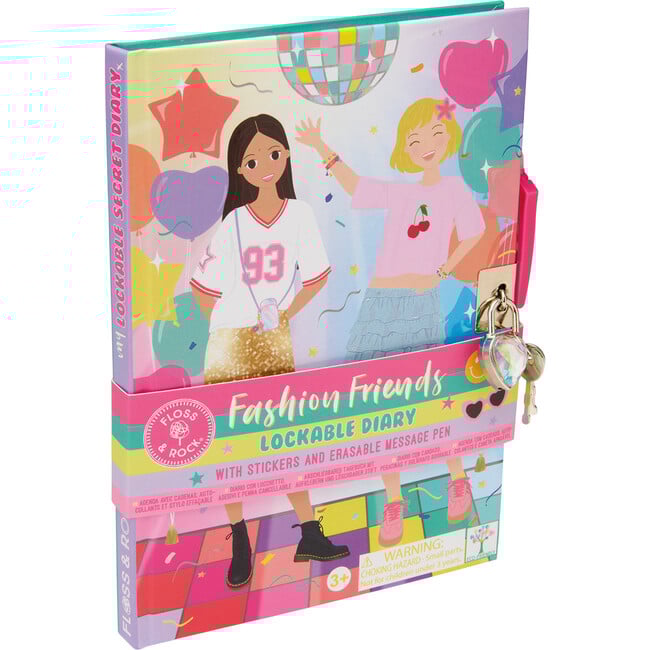 Fashion Friends Lockable Diary with Erasable Pen ( Varied Designs ) - Books - 6