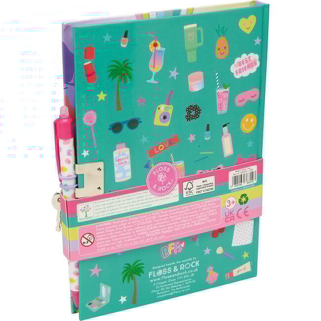 Fashion Friends Lockable Diary with Erasable Pen ( Varied Designs ) - Books - 7