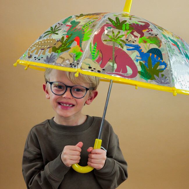 Dino Transparent Colour Changing Umbrella