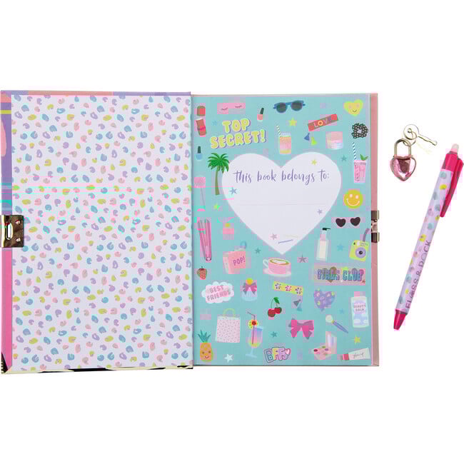 Fashion Friends Lockable Diary with Erasable Pen ( Varied Designs ) - Books - 8
