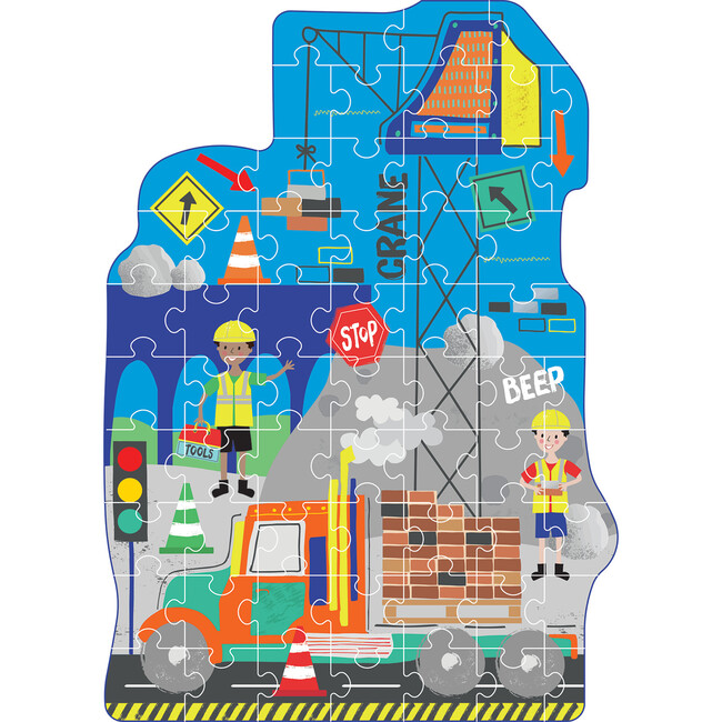 Construction 60pc Shaped Puzzle - Puzzles - 4