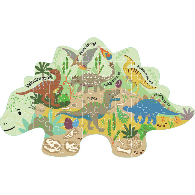 Dino 60pc Shaped Puzzle