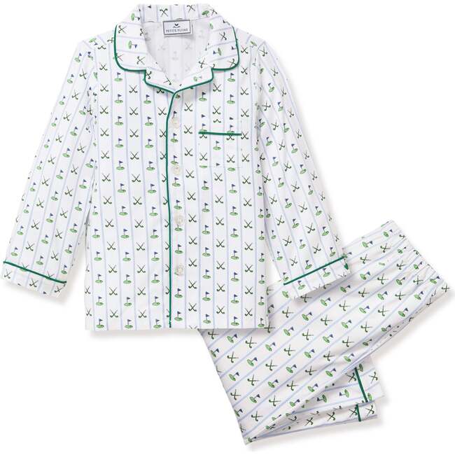 Childrens Classic Pajama Set in Fairway Stripe