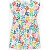 Kids Backyard Dress In Rainbow Blooms, Ivory Rainbow Spring Blooms - Dresses - 1 - thumbnail