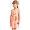 Kids Recess Dress In Blooms, Cantaloupe Spring Blooms - Dresses - 2 - thumbnail