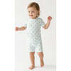 Short Sleeve & Shorts Bamboo Toddler Pajama Set, Bluebell Bows - Pajamas - 1 - thumbnail