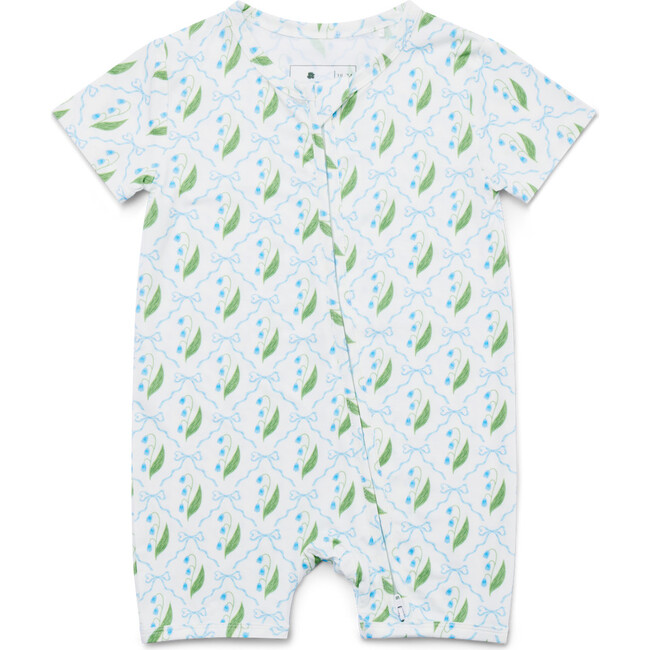 Short Sleeve Bamboo Sleeper, Bluebell Bows