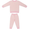 Little Lounger Bamboo Sweatsuit, Peony Stripe - Mixed Apparel Set - 2