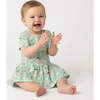 Bamboo Twirl Dress with Bodysuit, Sage Blossom - Dresses - 4